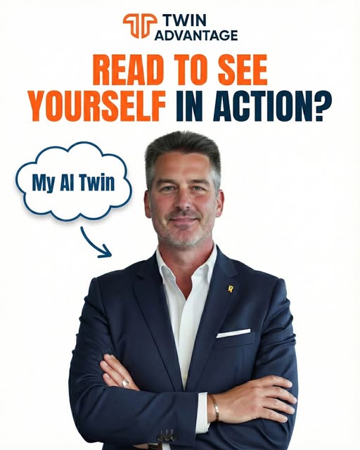 Twin Advantage AI - Your Digital Clone Facebook ad: Stop Filming Yourself!