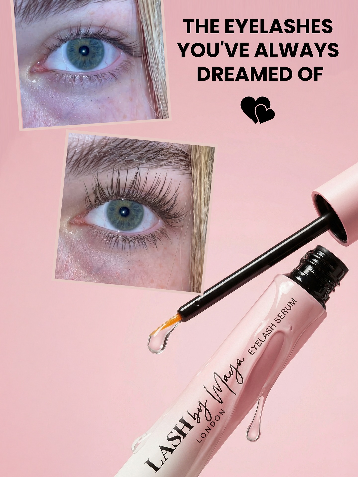 Lash by Maya London Facebook ad: LASH GROWTH SERUM