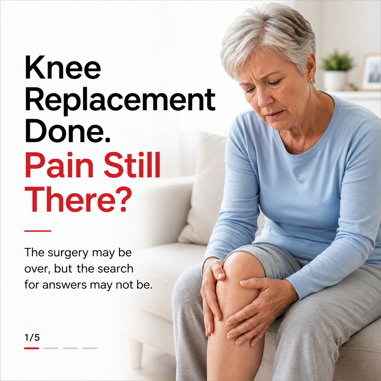 True Precision Medical Facebook ad: Had a knee replacement and still in pain?