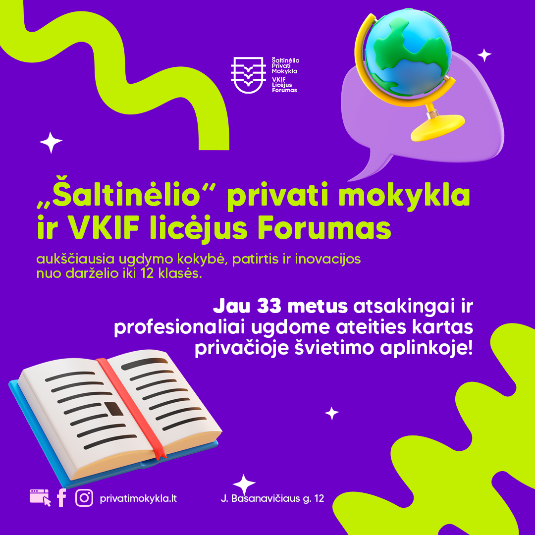 Šaltinėlio privati mokykla/ VKIF Licėjus "Forumas" Facebook ad