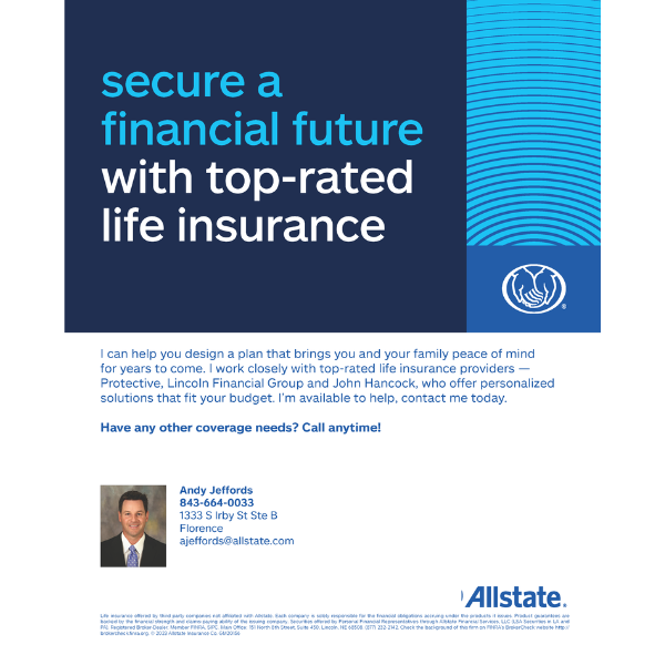 Andy Jeffords: Allstate Insurance Facebook ad: Custom Designed Plan