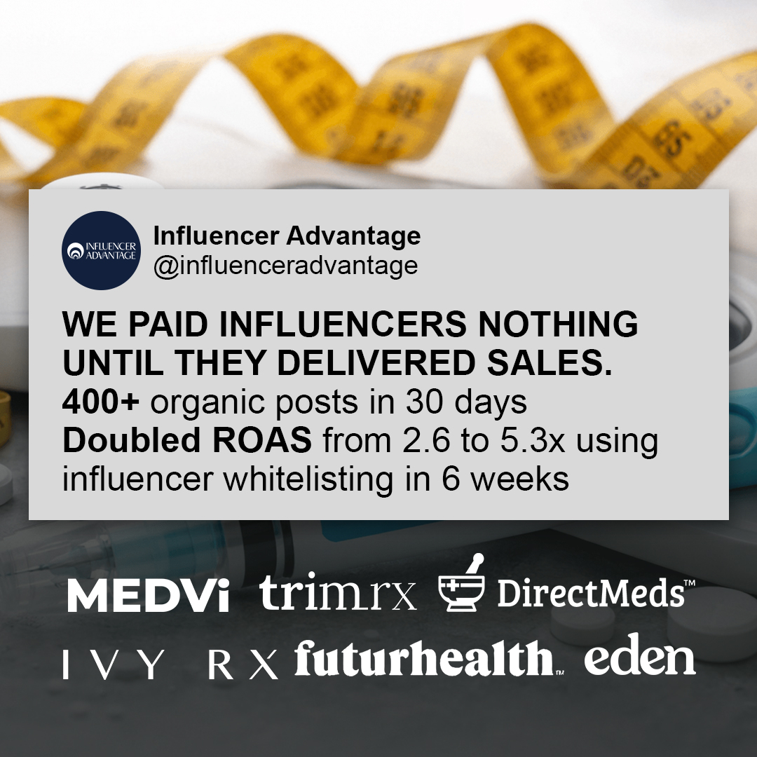 Influencer Advantage Facebook ad