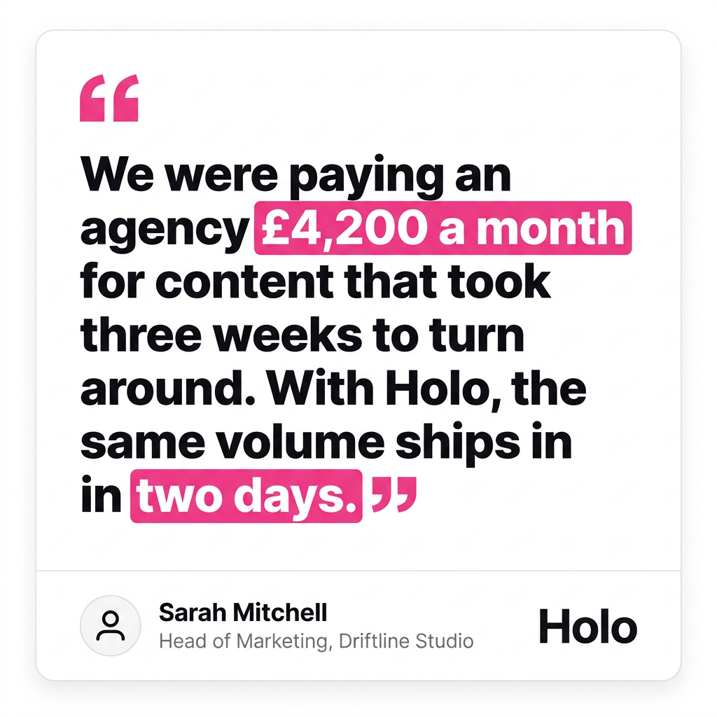 Holo Facebook ad