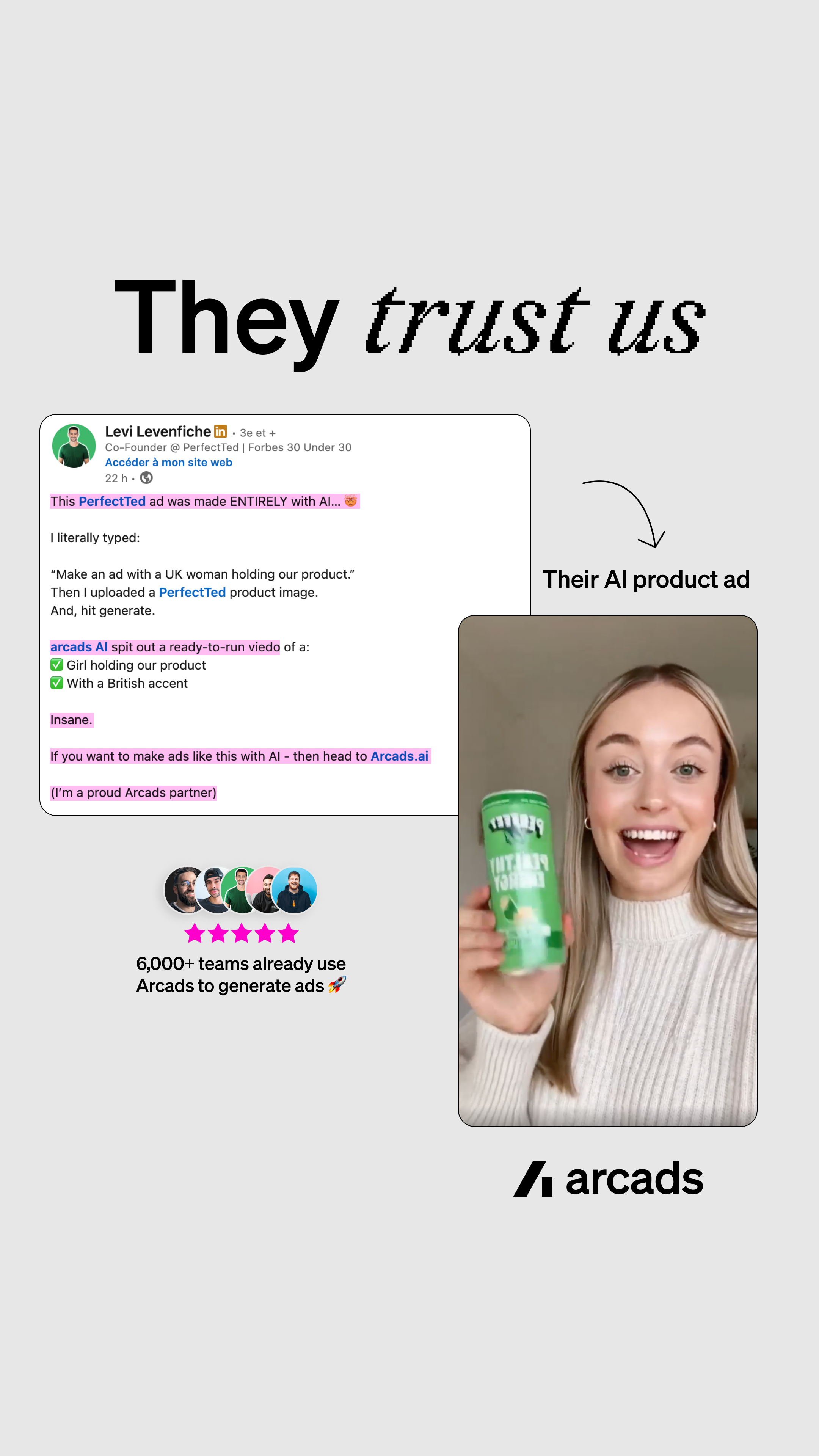 Arcads AI Facebook ad