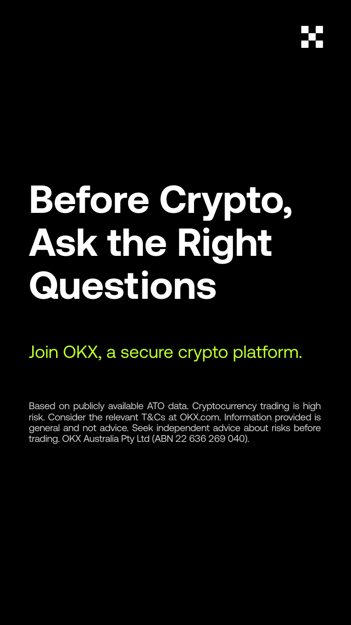 OKX Australia Facebook ad