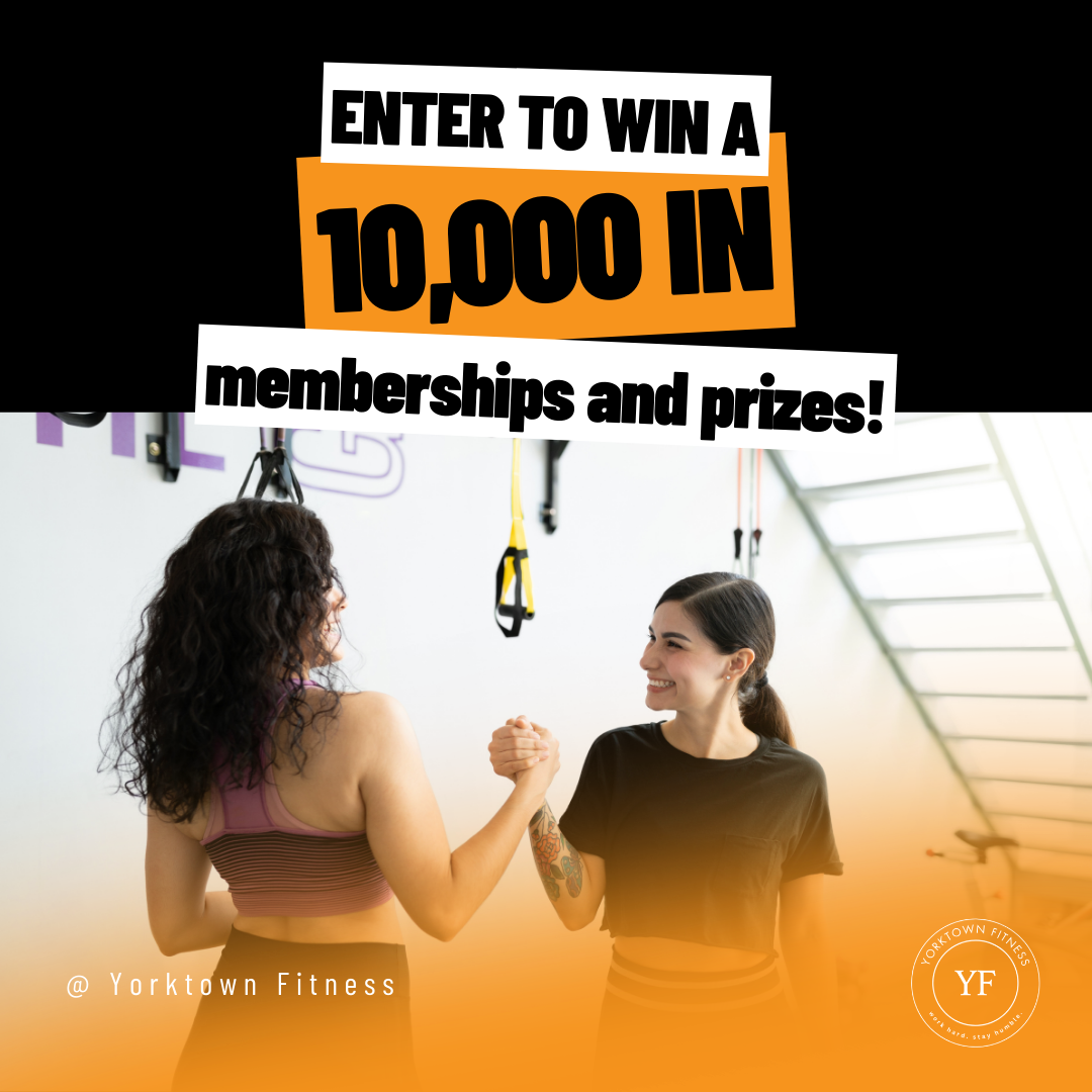 Yorktown Fitness Facebook ad: 𝐁𝐮𝐫𝐧 𝐅𝐚𝐭 & 𝐖𝐈𝐍 𝐁𝐈𝐆!