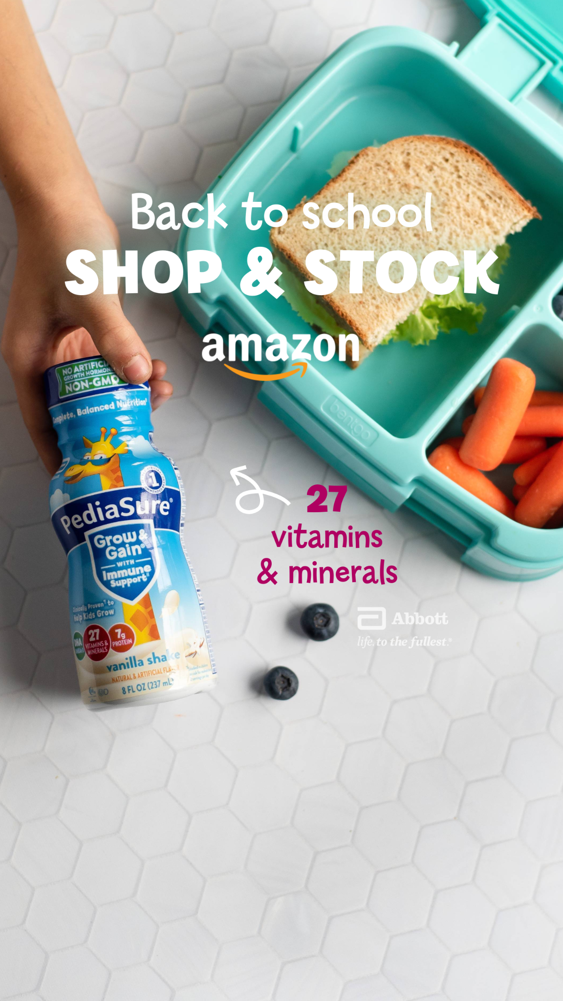 PediaSure US Facebook ad: PediaSure Grow & Gain
