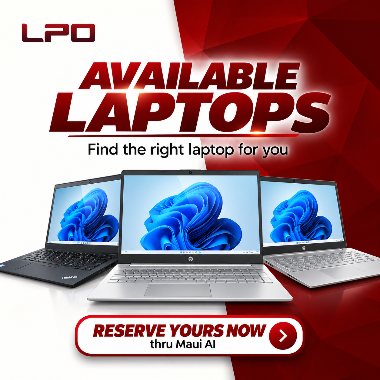 LPO HQ NCR HUB Facebook ad: Chat on Messenger