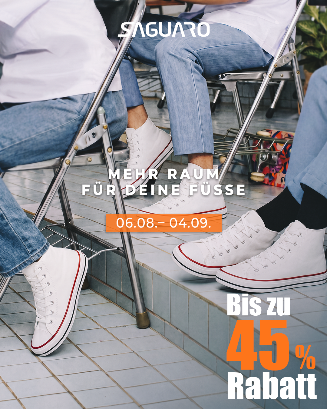 Saguaro De Facebook ad: Barfuß-Sneaker für deinen Alltag
