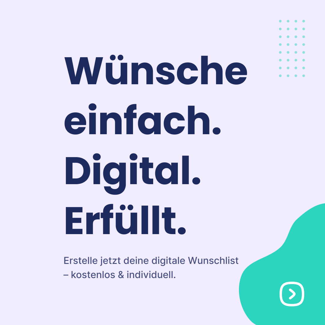 Wunschlist.com Facebook ad: Wünsche teilen. Freude schenken.
