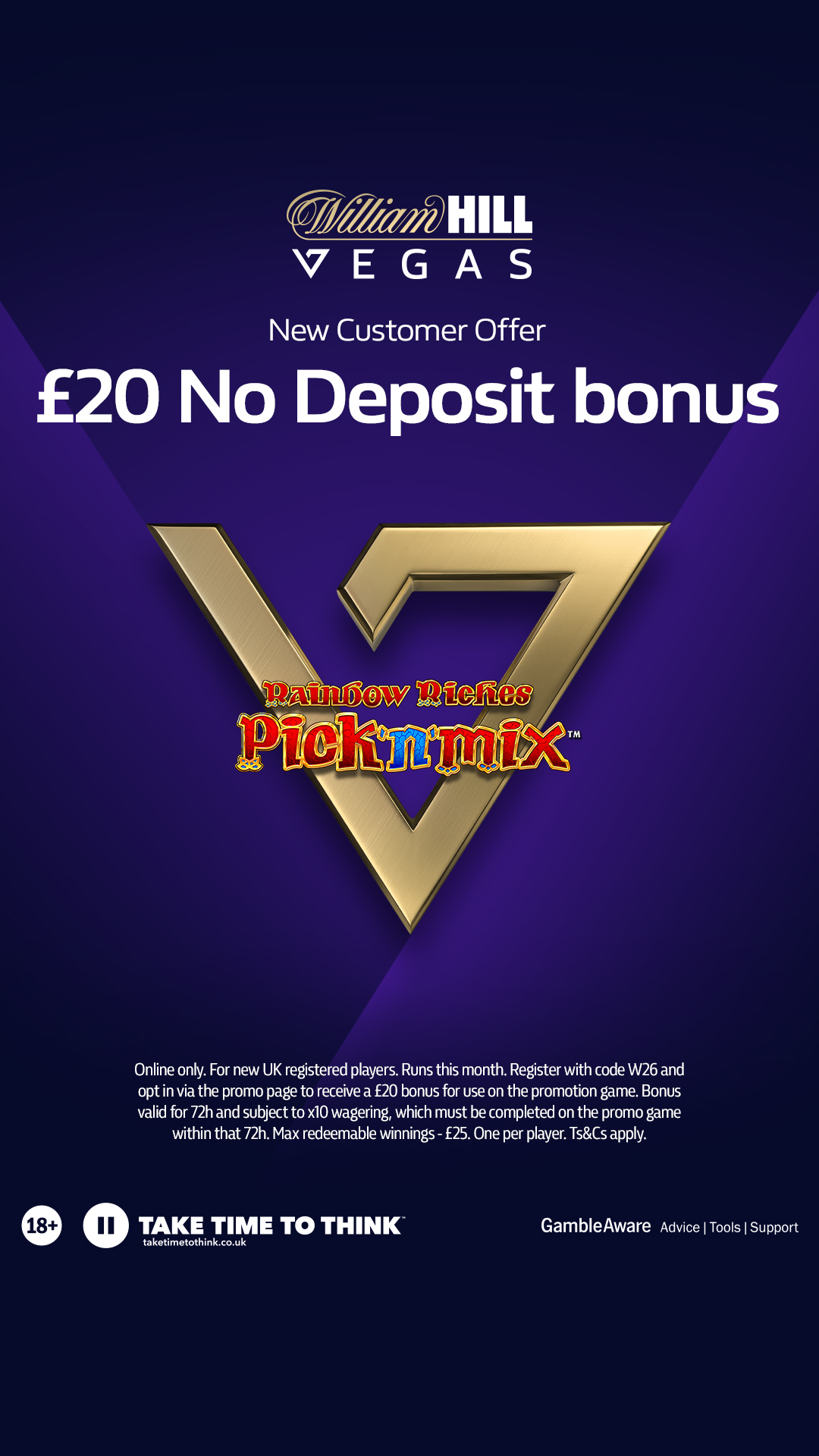 William Hill Vegas Facebook ad