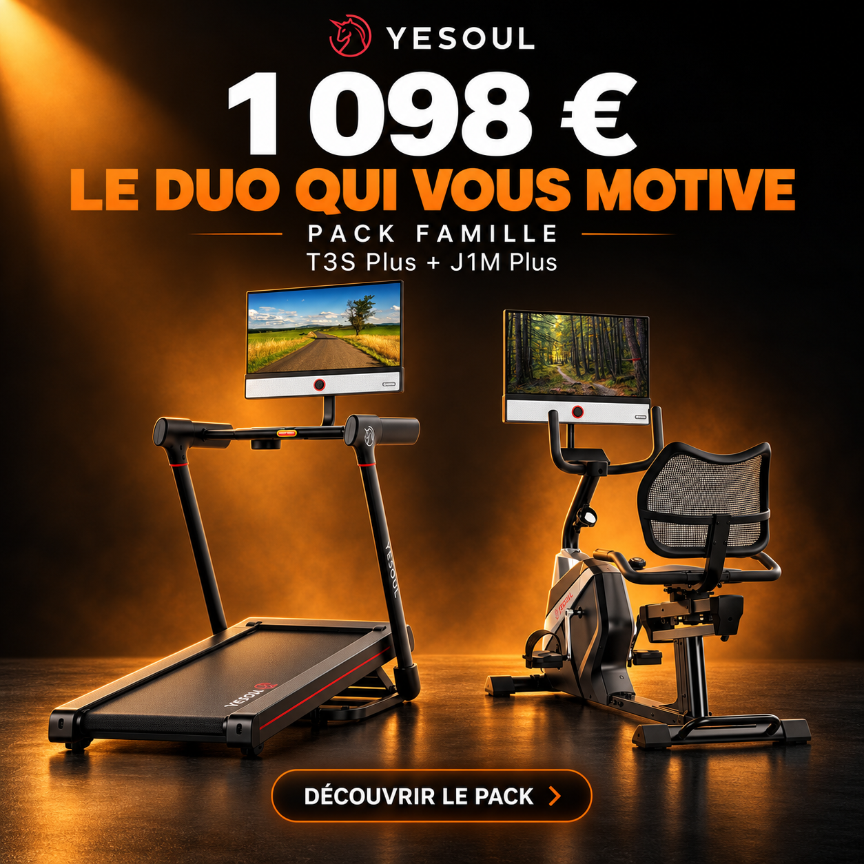 Yesoul Fitness France Facebook ad: Cet été, offrez à votre famille un espace fitness à…