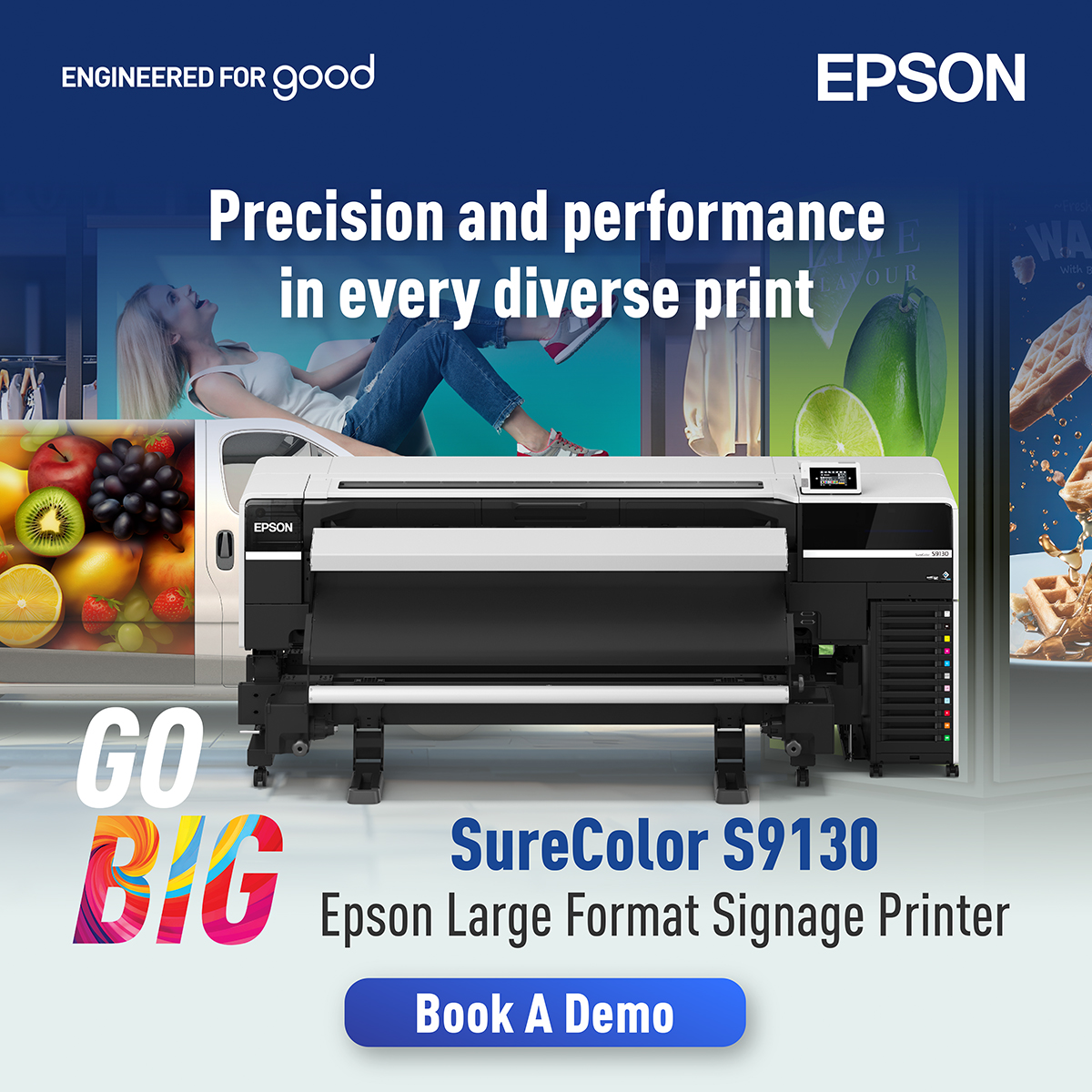 Epson Facebook ad: Producing high-quality signage requires advanced print…