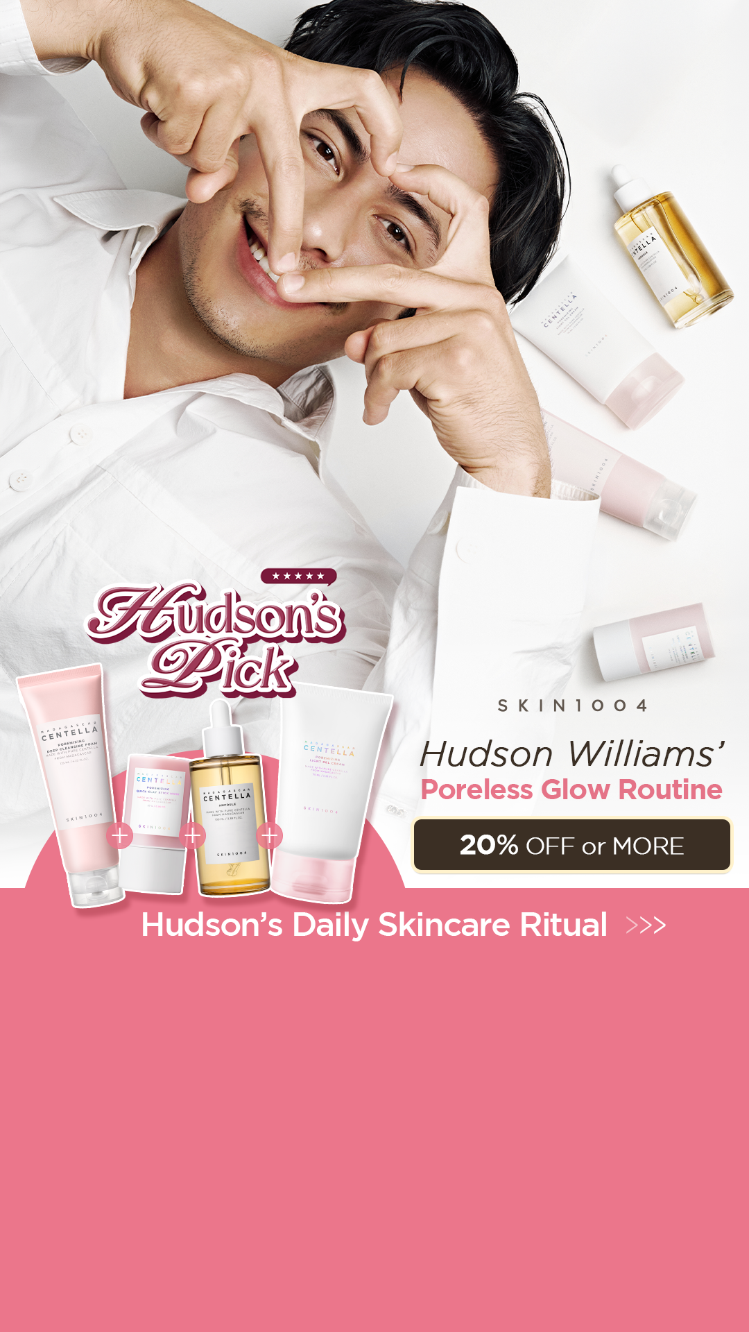 SKIN1004 Facebook ad: Logra la piel sin poros de Hudson