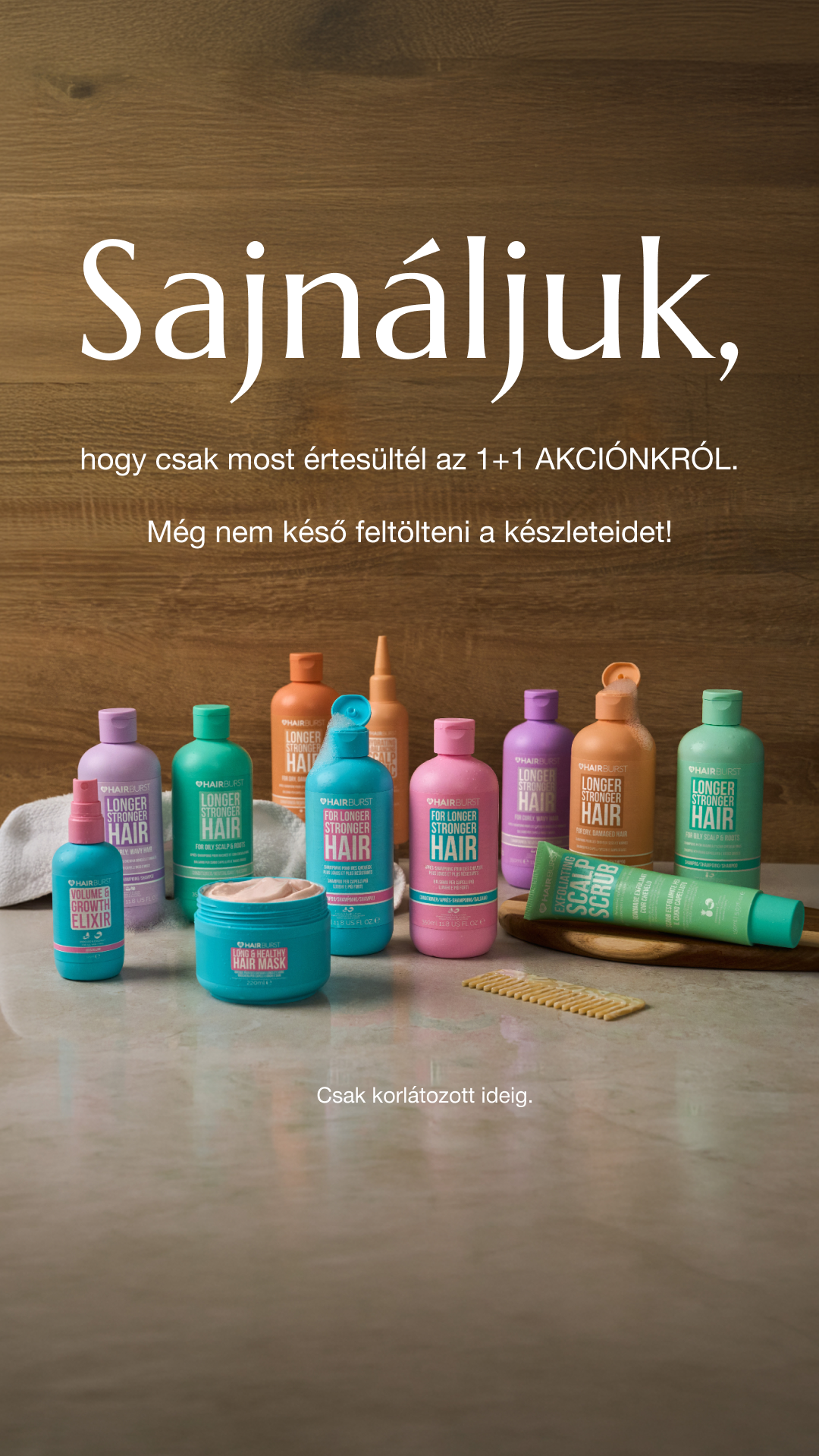 Hairburst Hungary Facebook ad