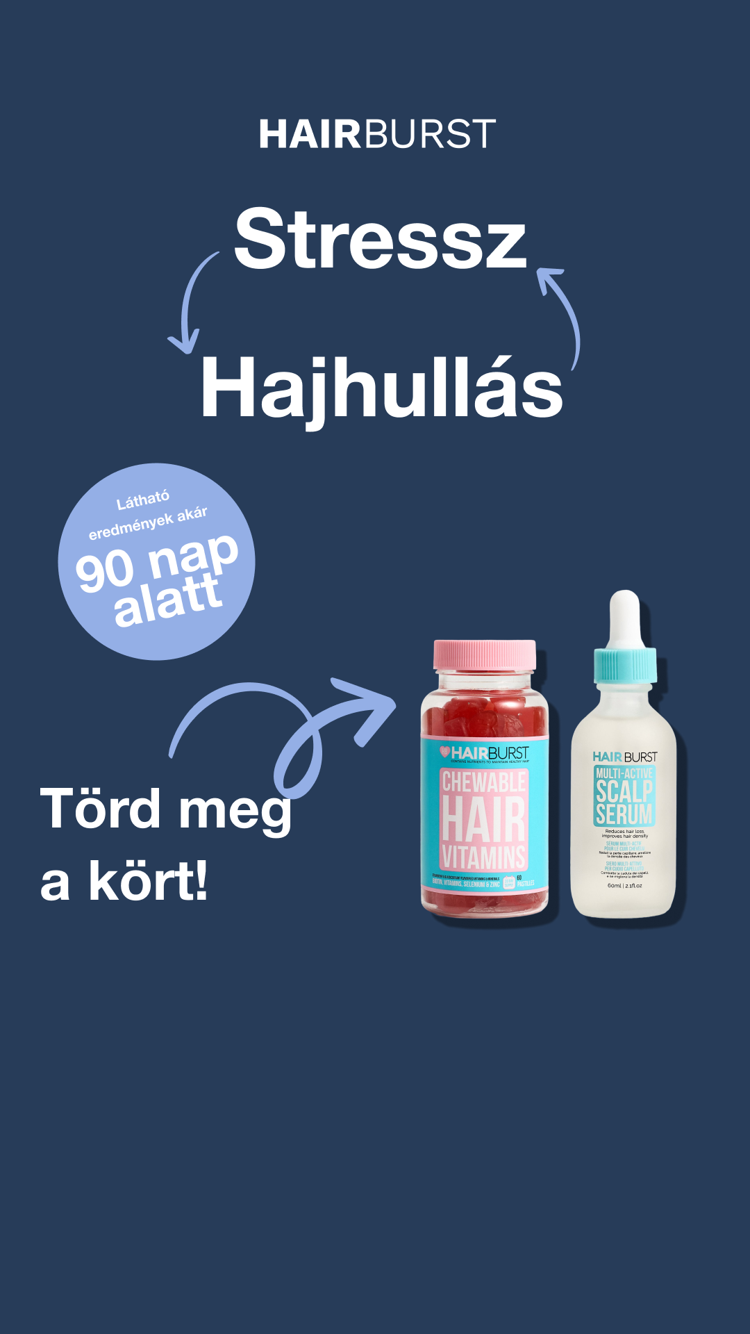 Hairburst Hungary Facebook ad