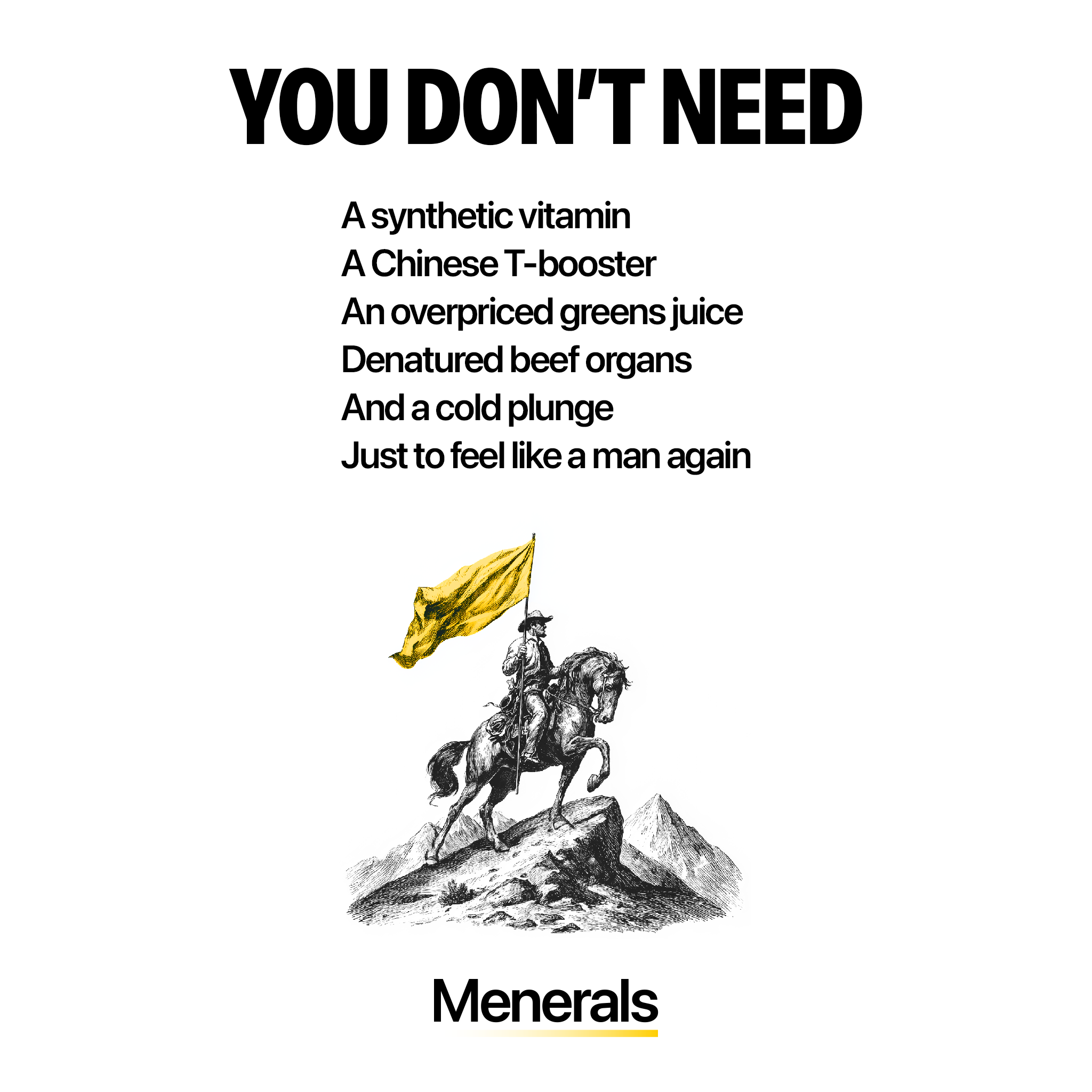 Menerals Facebook ad