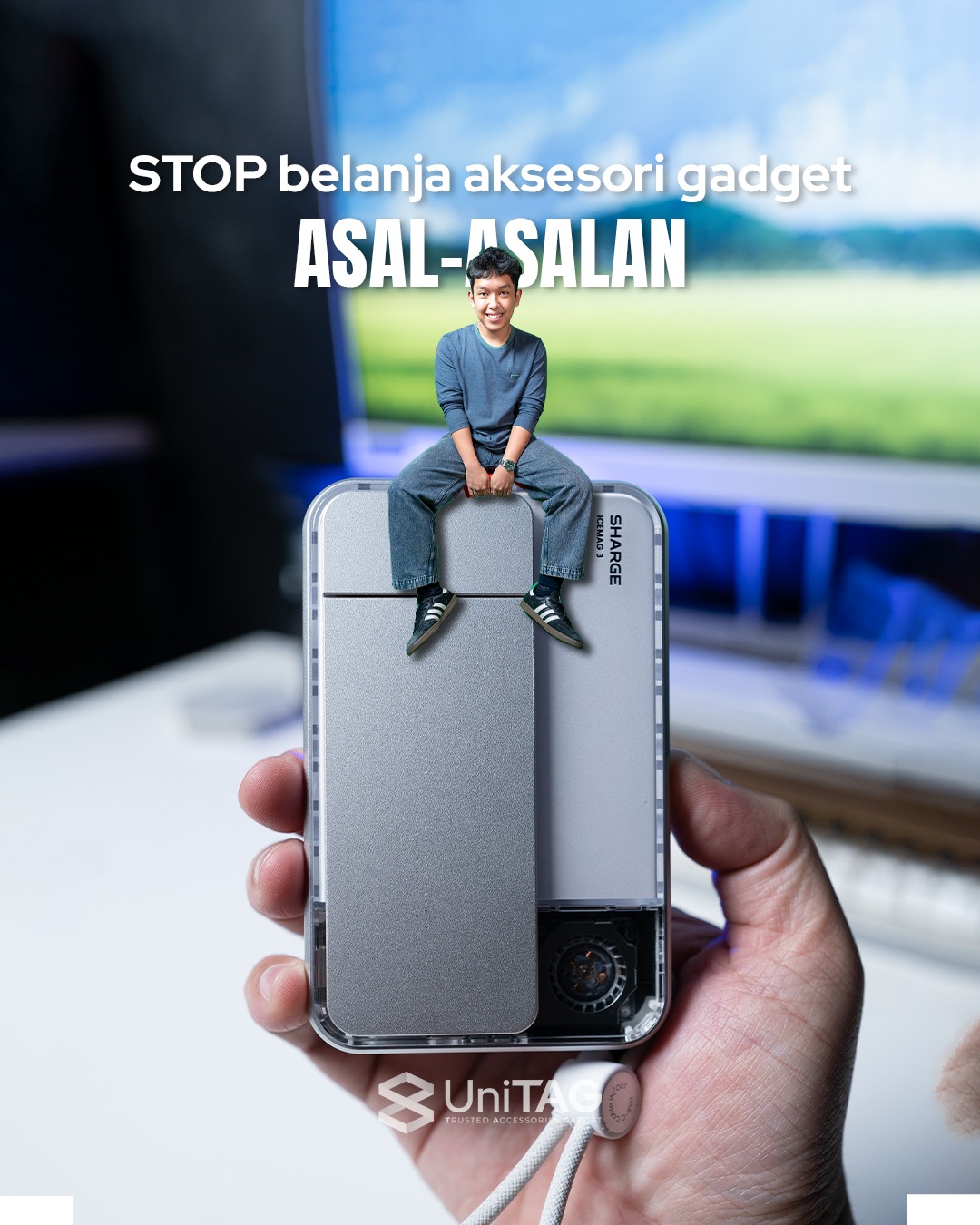 Unitag Store Facebook ad: Buat kamu yang baru beli gadget terbaru, perlu…
