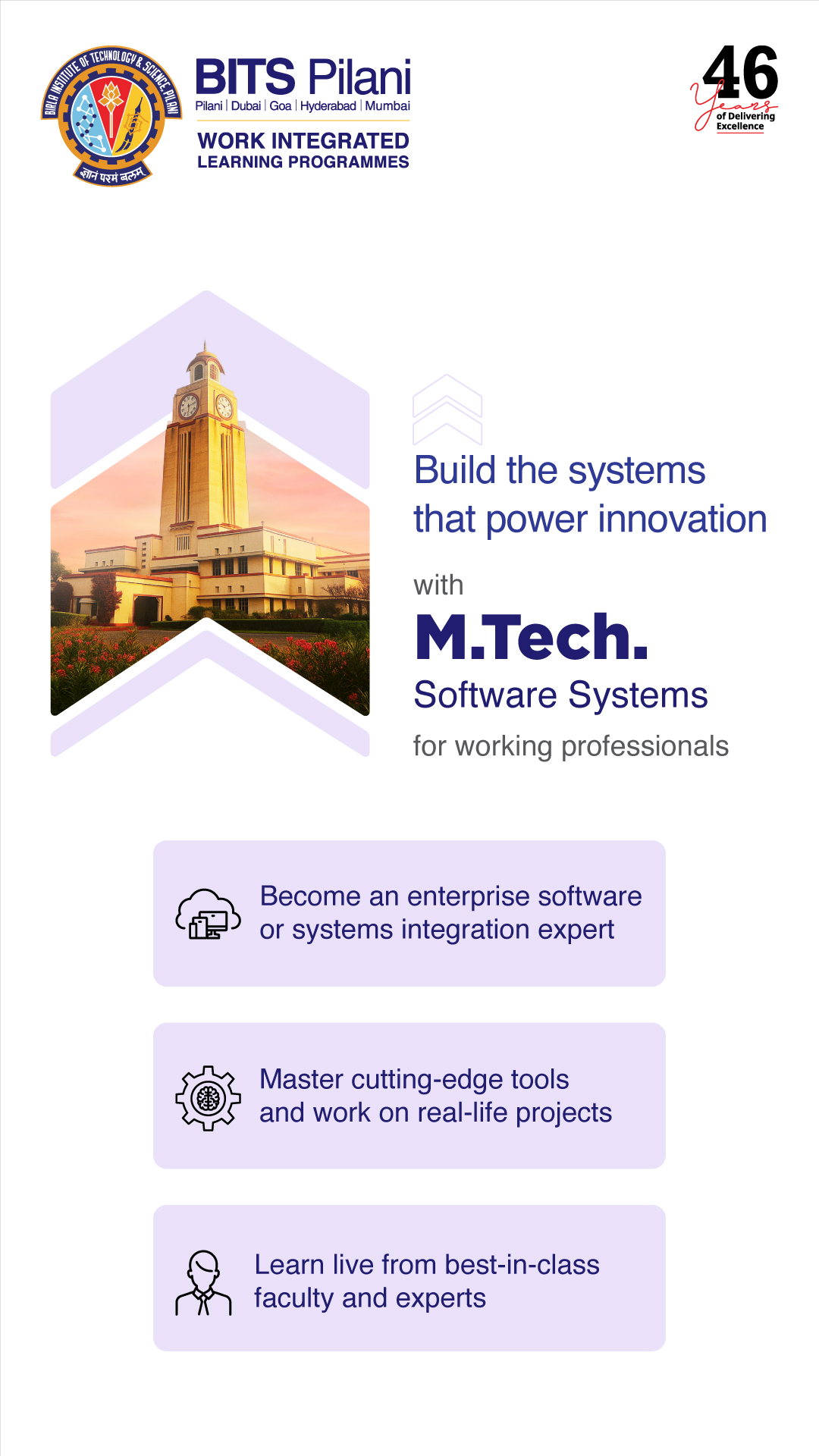BITS Pilani Work Integrated Learning Programmes Facebook ad