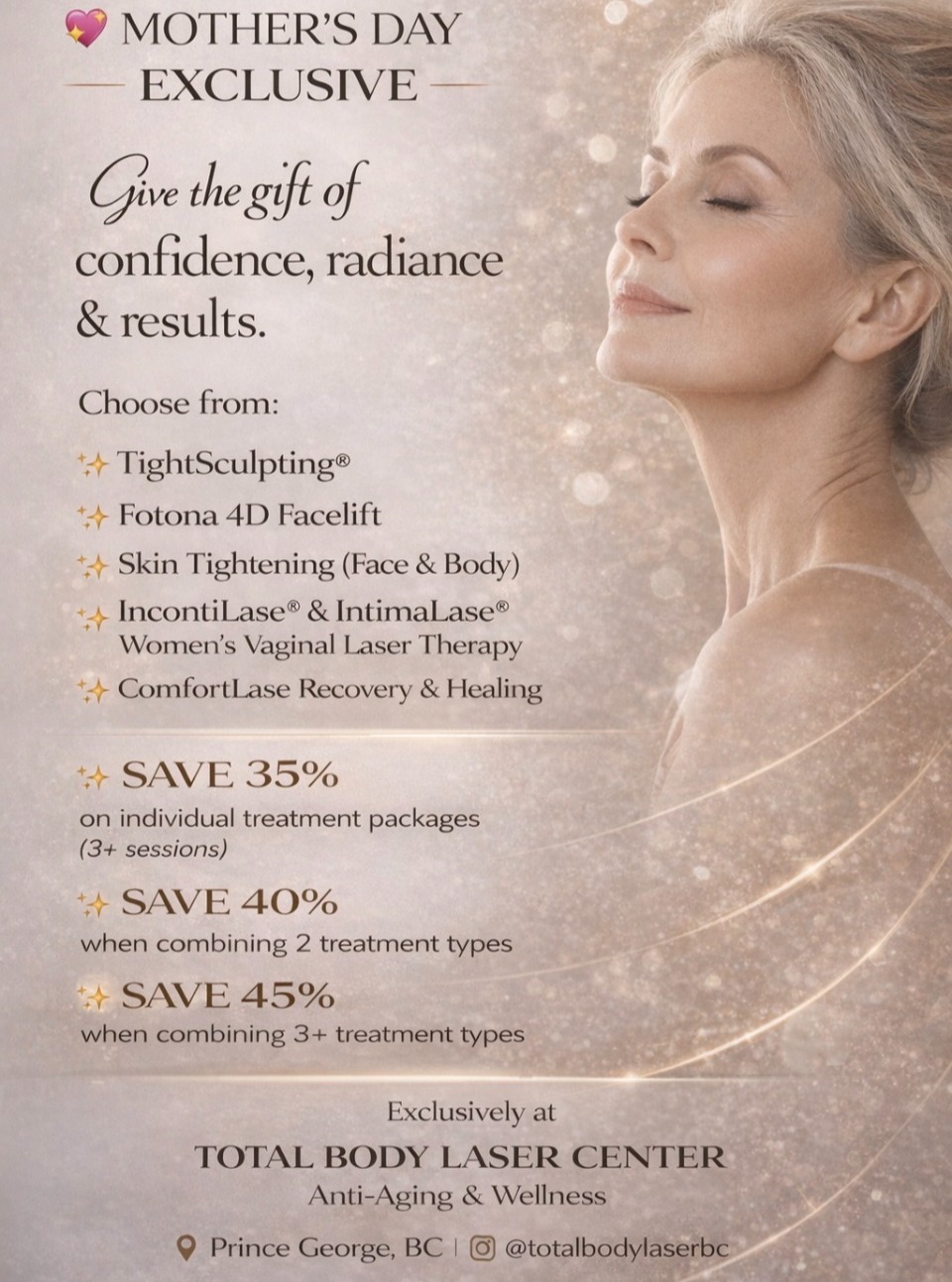 Total Body Laser Center Facebook ad: Total Body Laser Center Inc