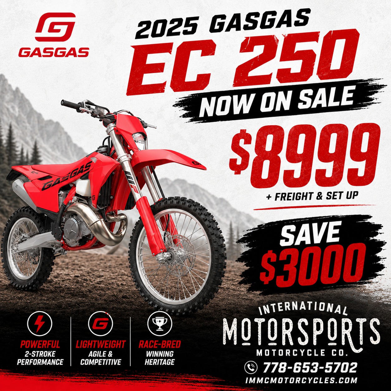 International Motorsports Motorcycle Company Facebook ad