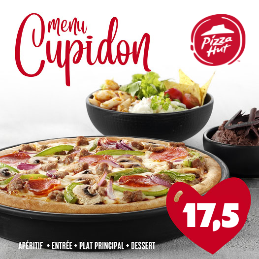 Pizza Hut Facebook ad: Menu Cupidon chez Pizza Hut!