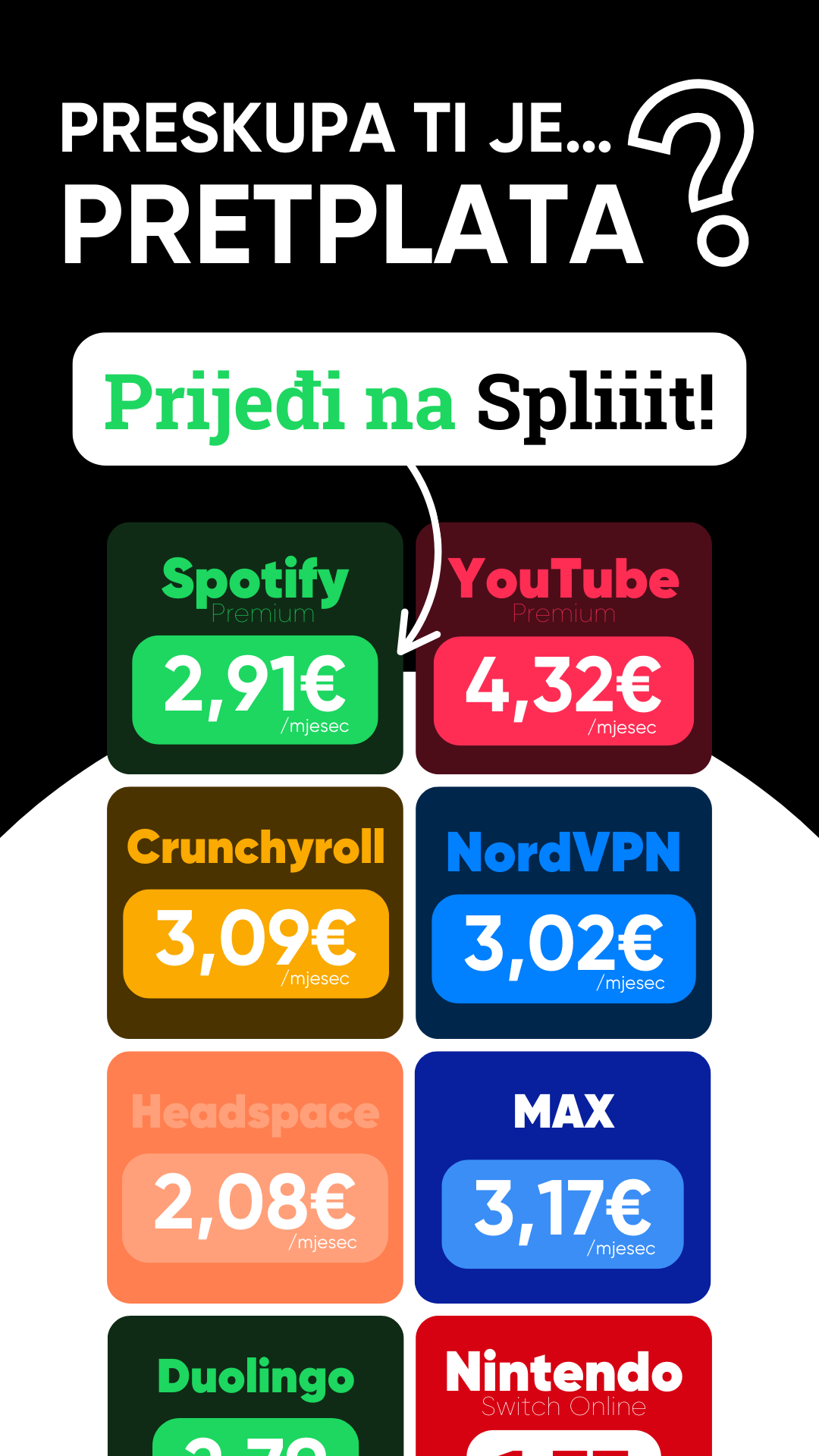 Spliiit Facebook ad