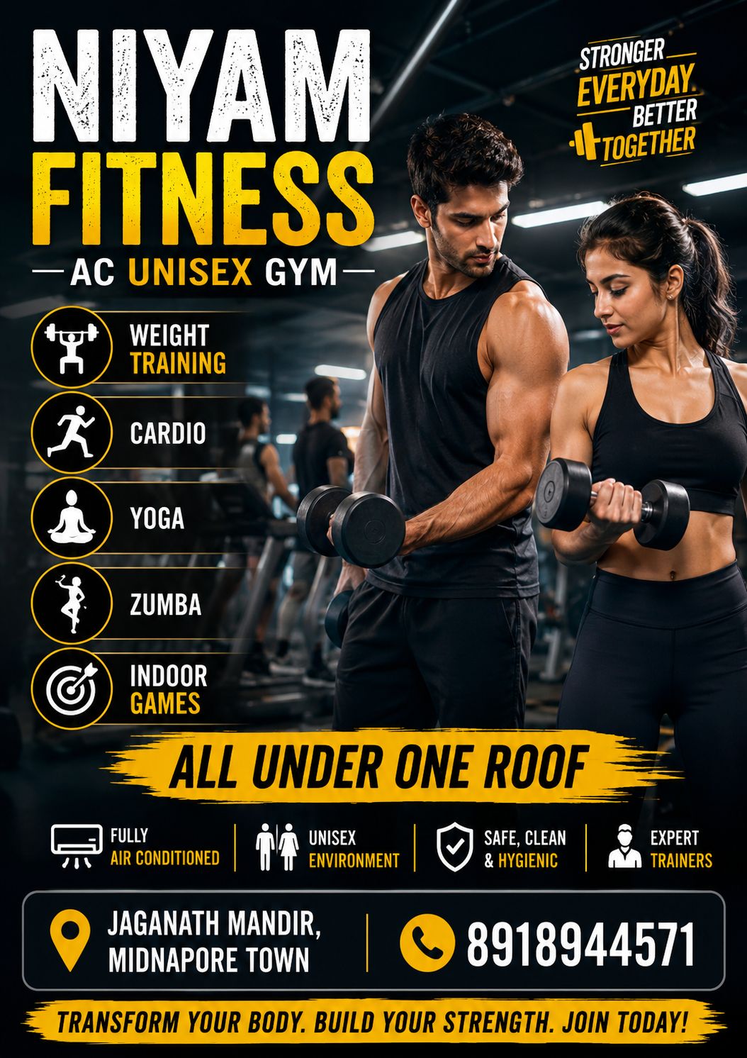 NIYAM Facebook ad: NIYAM FITNESS, Your Fitness Journey Starts Here!
