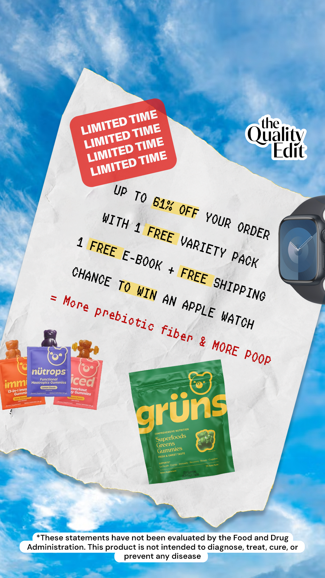 Grüns Facebook ad