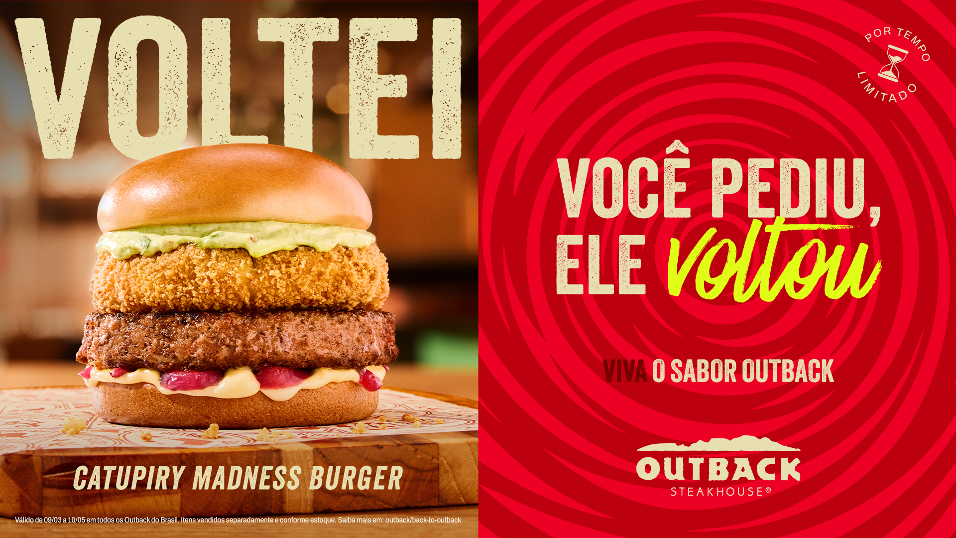 Outback Brasil Facebook ad from Mar 25, 2026