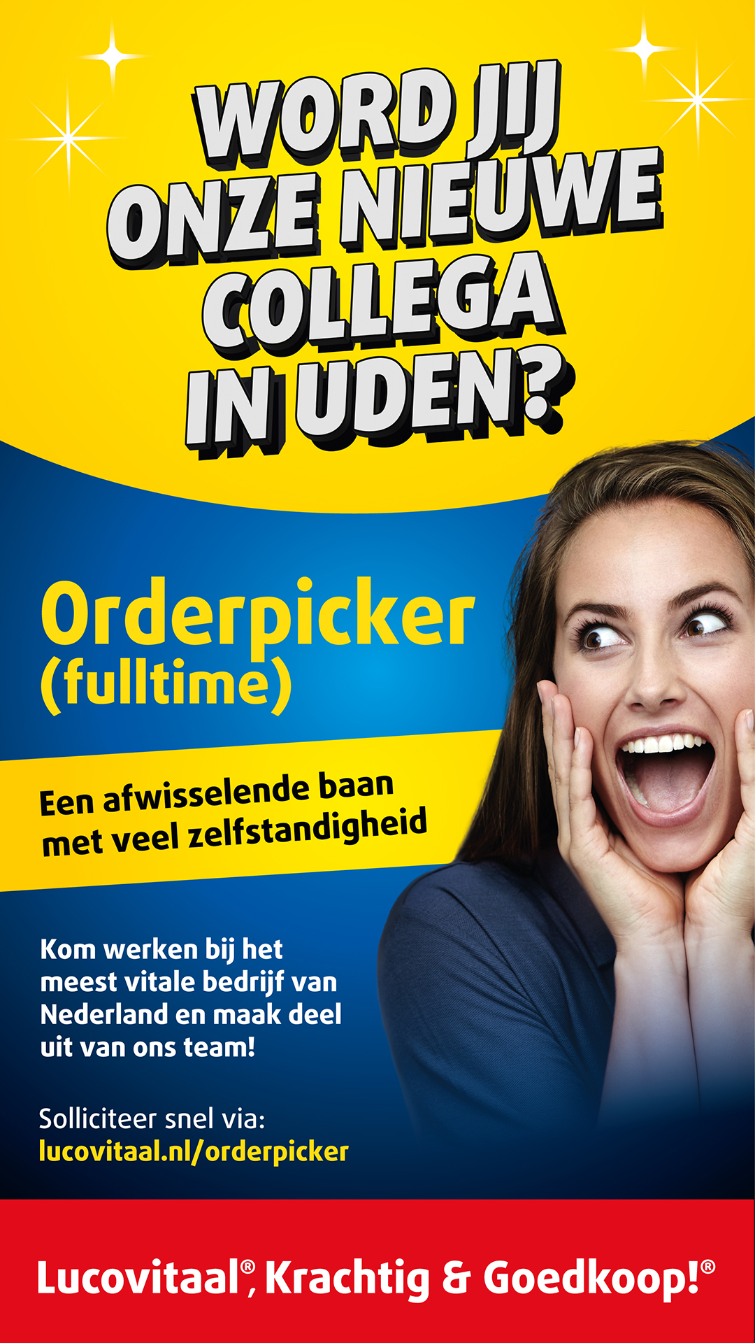 Lucovitaal Facebook ad: Solliciteer nu!