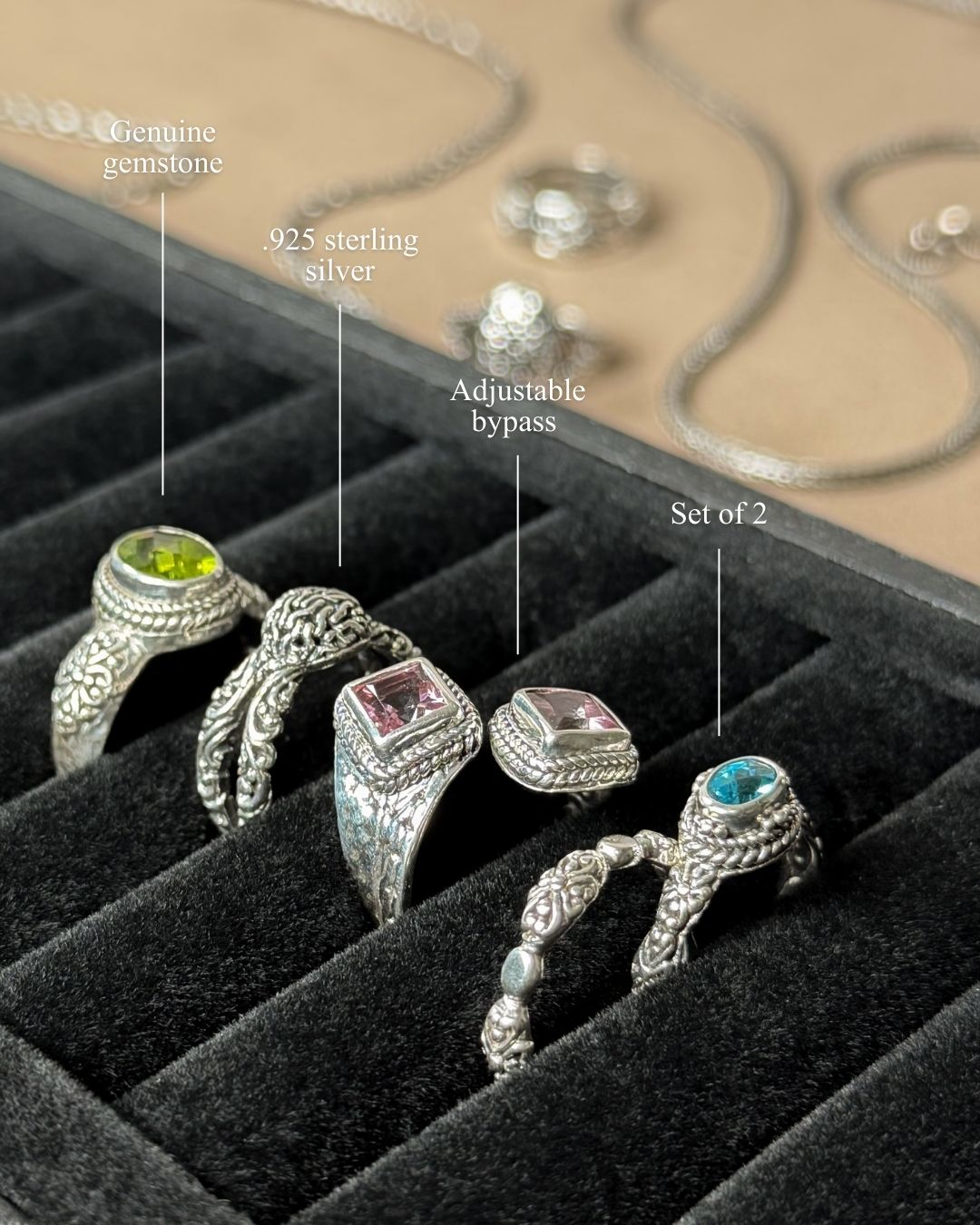 SARDA Jewelry Facebook ad: Save Up to 45% on Handcrafted Gemstone Jewelry