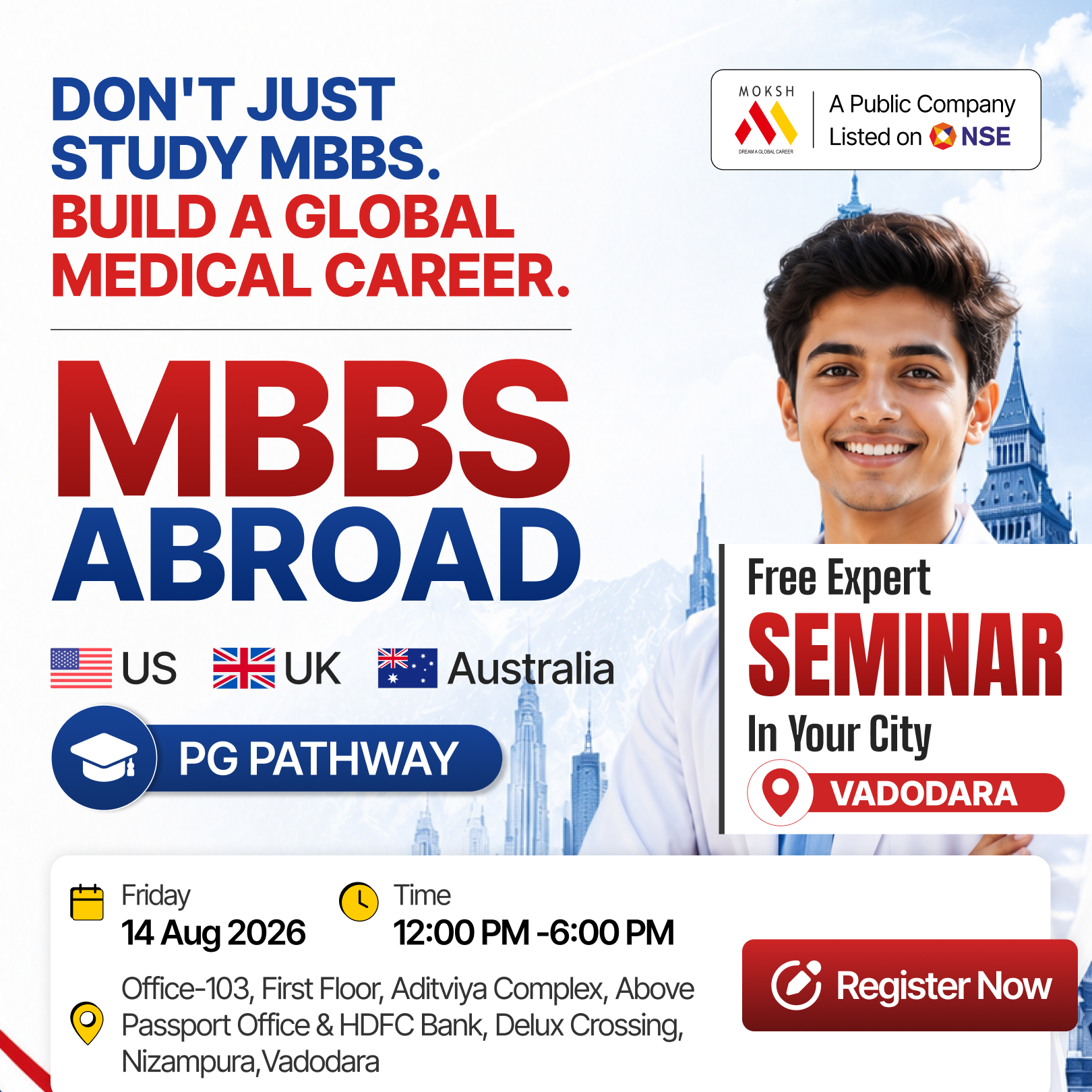 MOKSH Career Planner Facebook ad from Aug 11, 2026