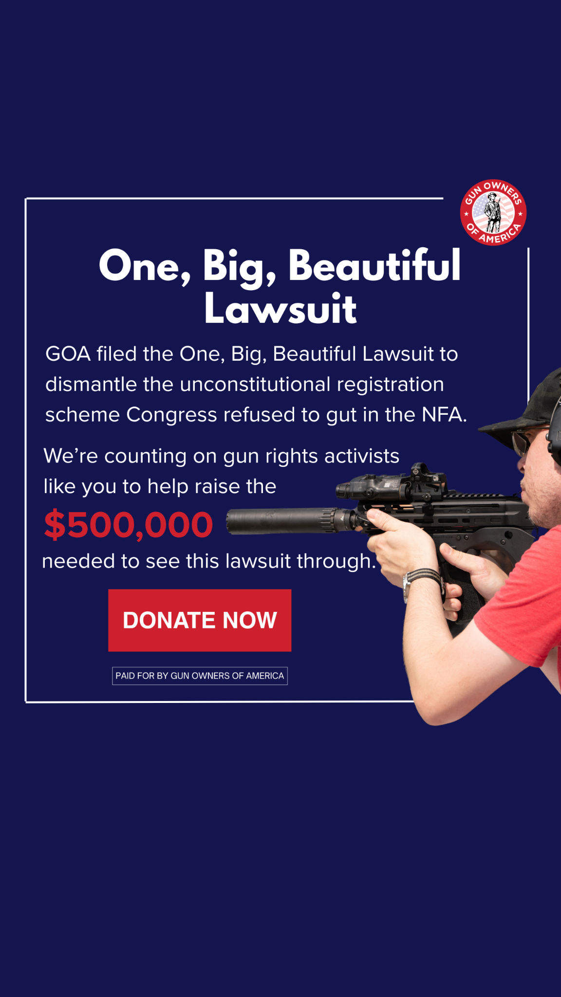 Gun Owners of America Facebook ad