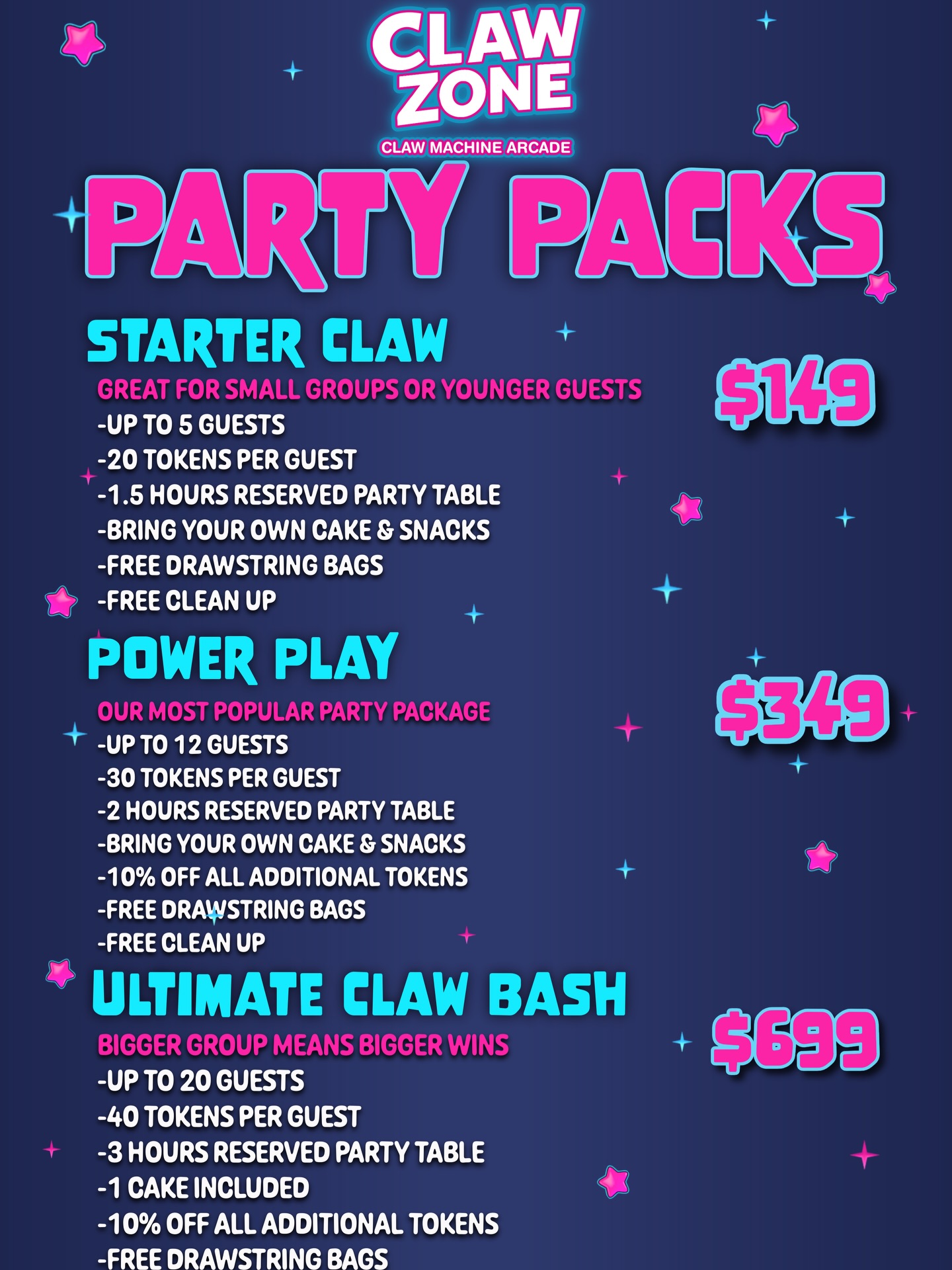 Claw Zone Arcade Facebook ad