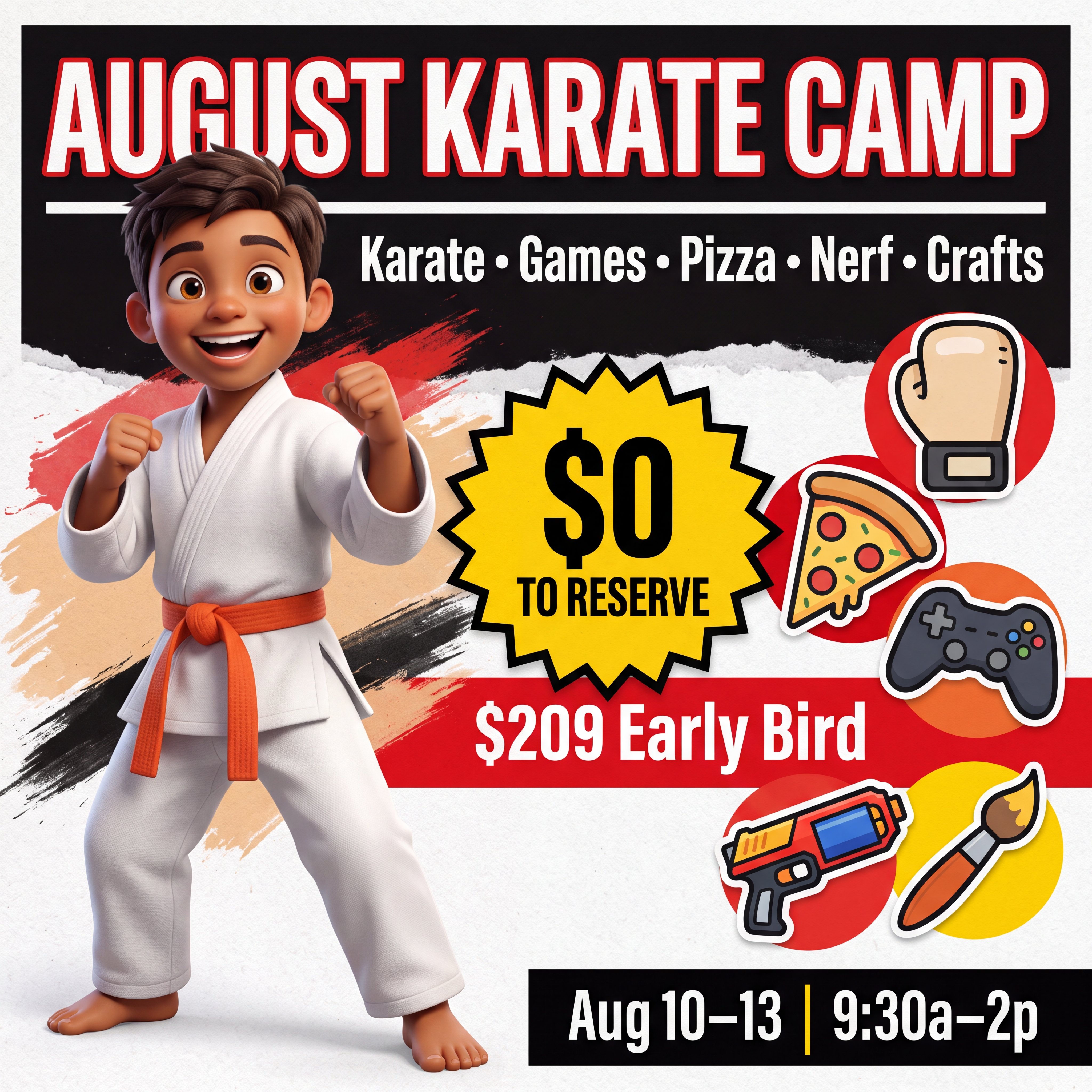 The 1-2 Punch Family Martial Arts & Fitness Center Facebook ad
