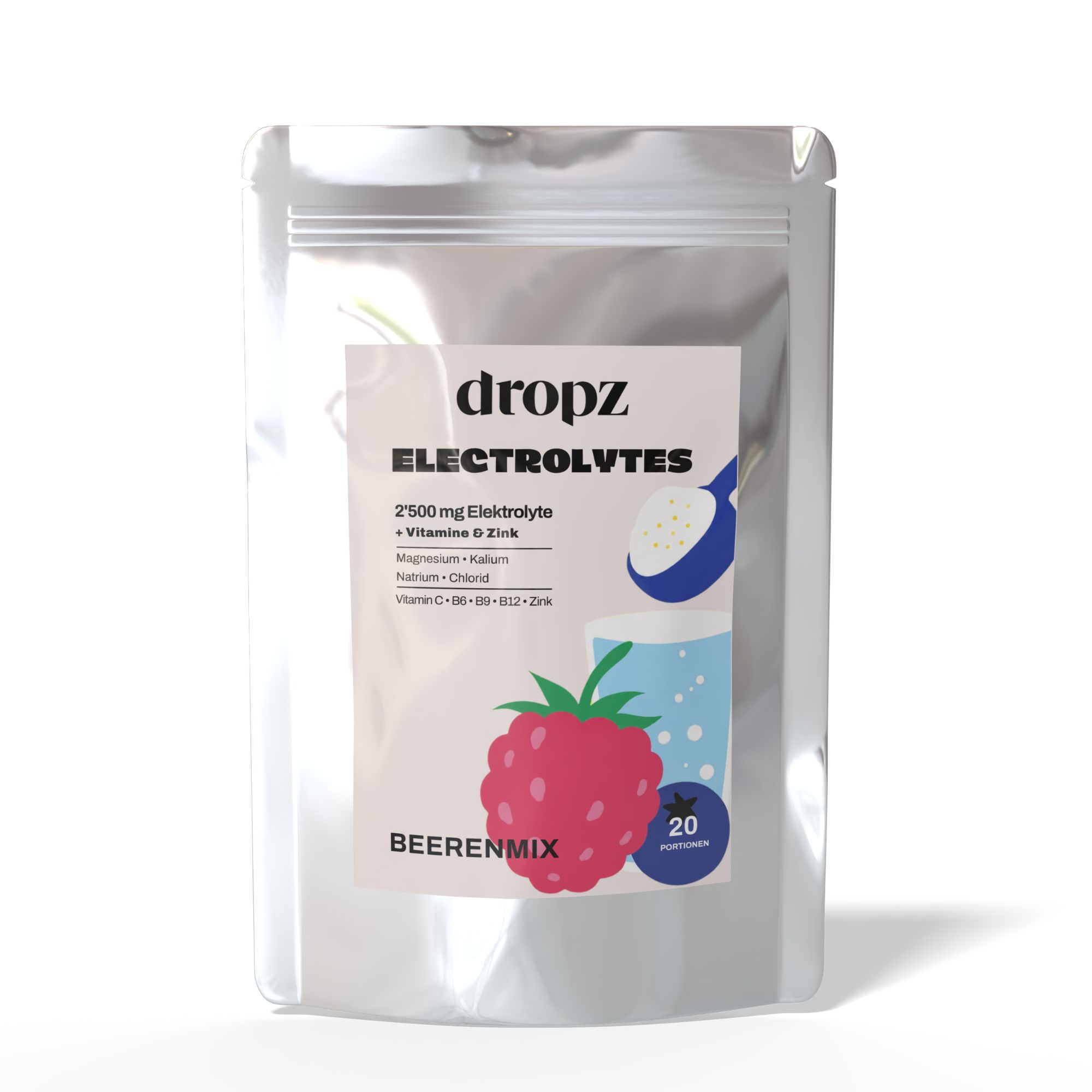 dropz Facebook ad: Hydration mit wichtigen Elektrolyten