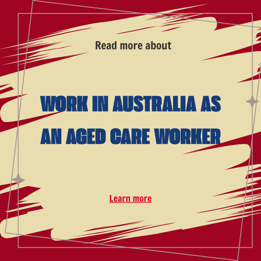 Job Shop Facebook ad: Some people explore aged care worker roles in…