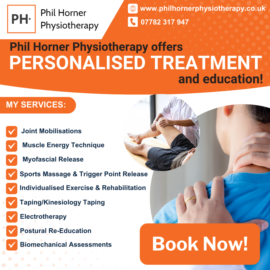 Phil Horner Physiotherapy Facebook ad