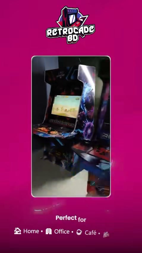 Retrocade BD Facebook ad: CUSTOM ARCADE MACHINES, BUILT YOUR WAY!
