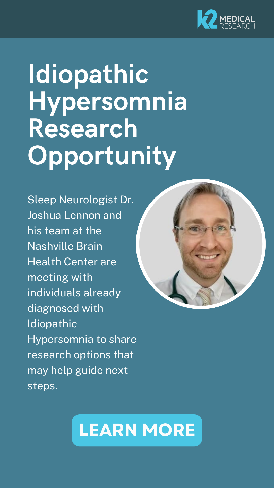 K2 Medical Research - Nashville Facebook ad