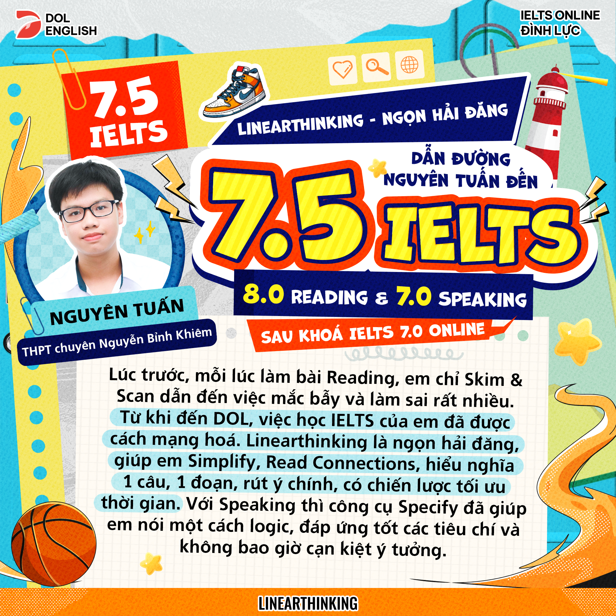 DOL Đình Lực - Học IELTS SAT TOEIC Online Facebook ad
