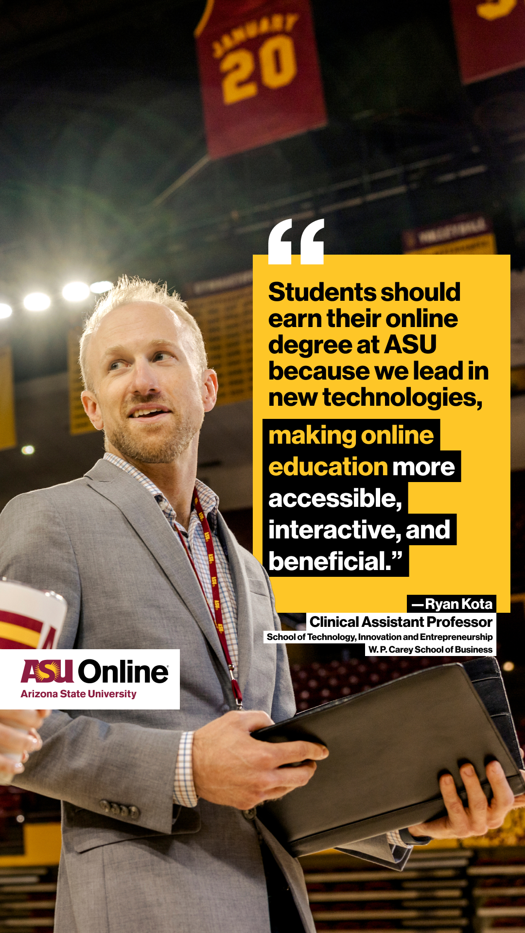 ASU Online Facebook ad