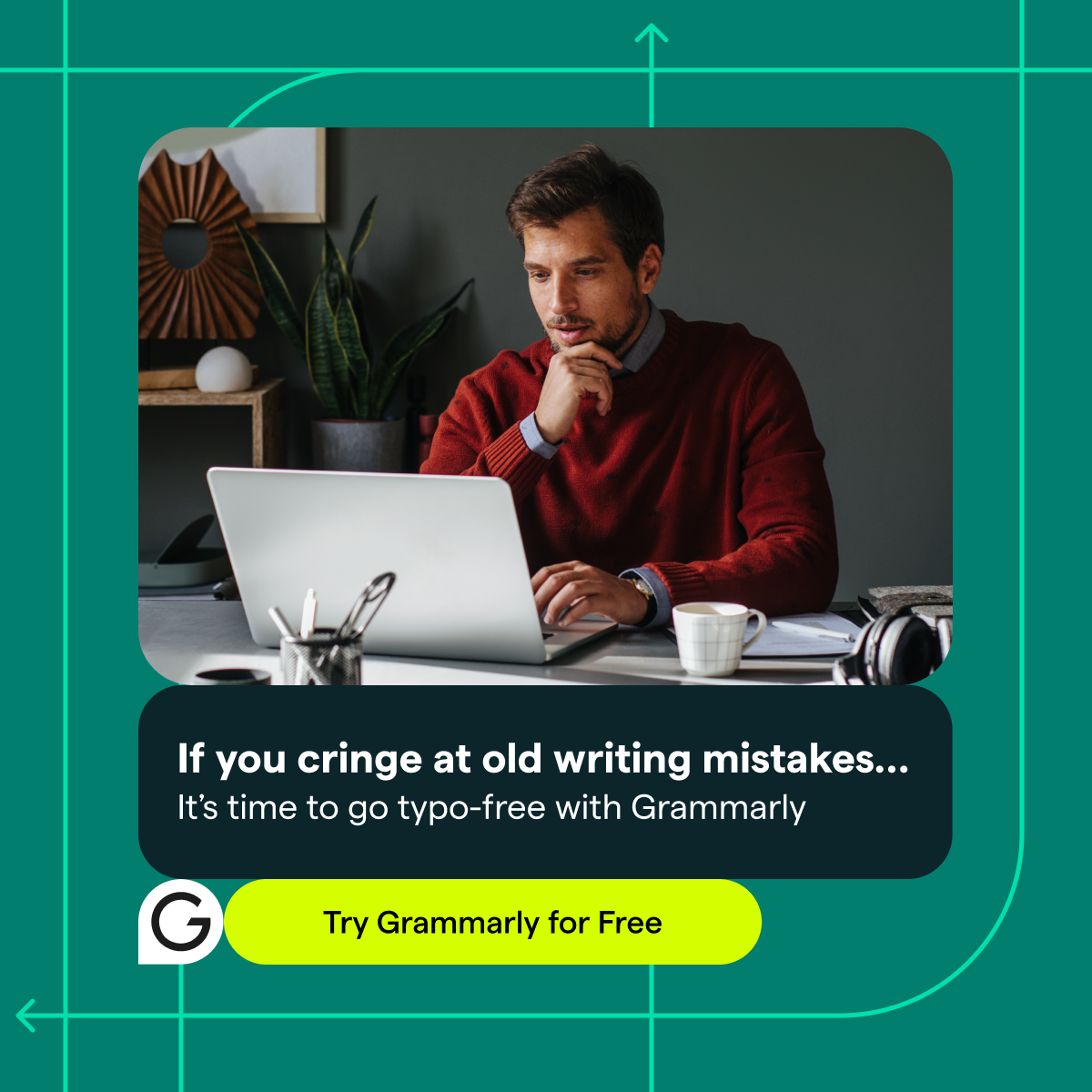 Grammarly Facebook ad