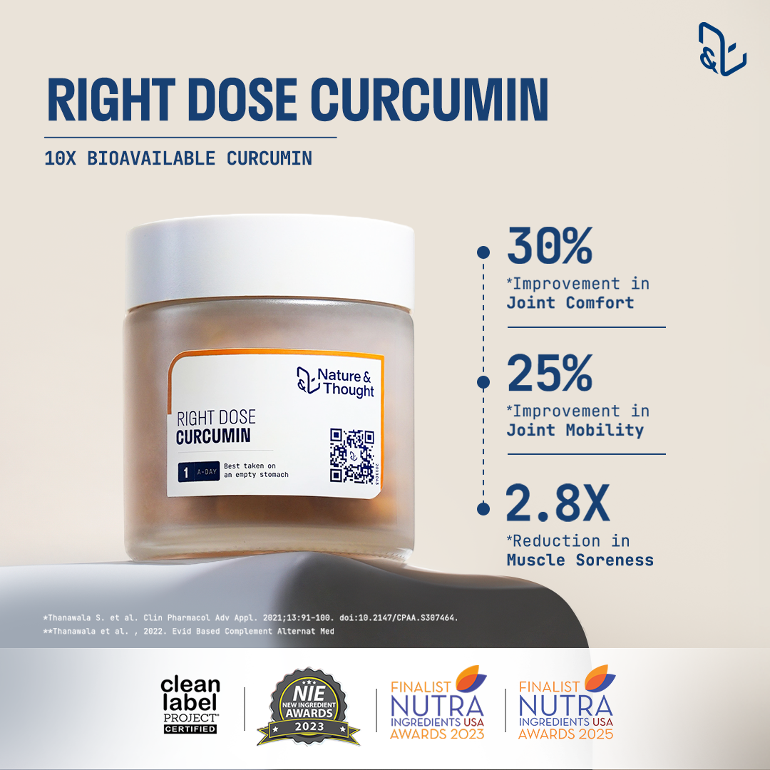 Nature & Thought Facebook ad: Curcumin Your Body Can Absorb