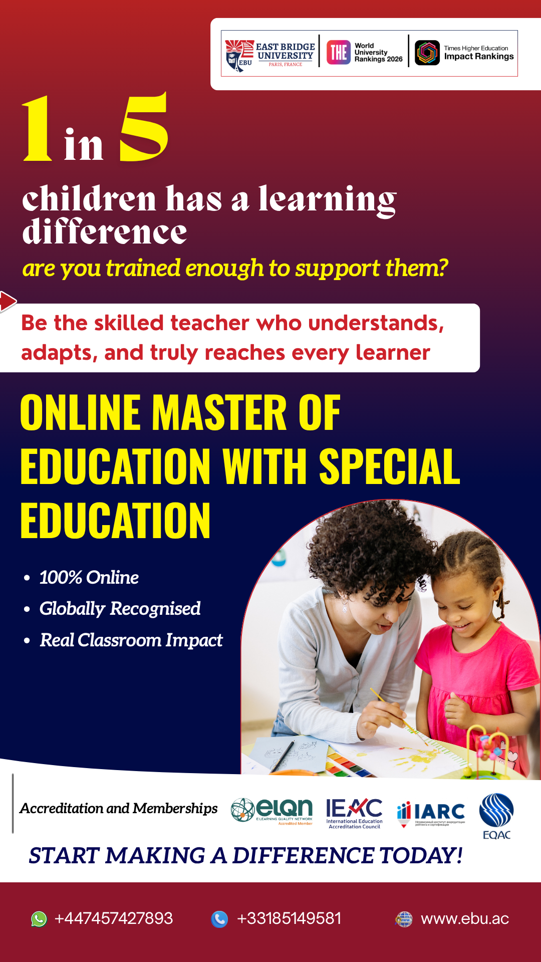 East Bridge University Facebook ad