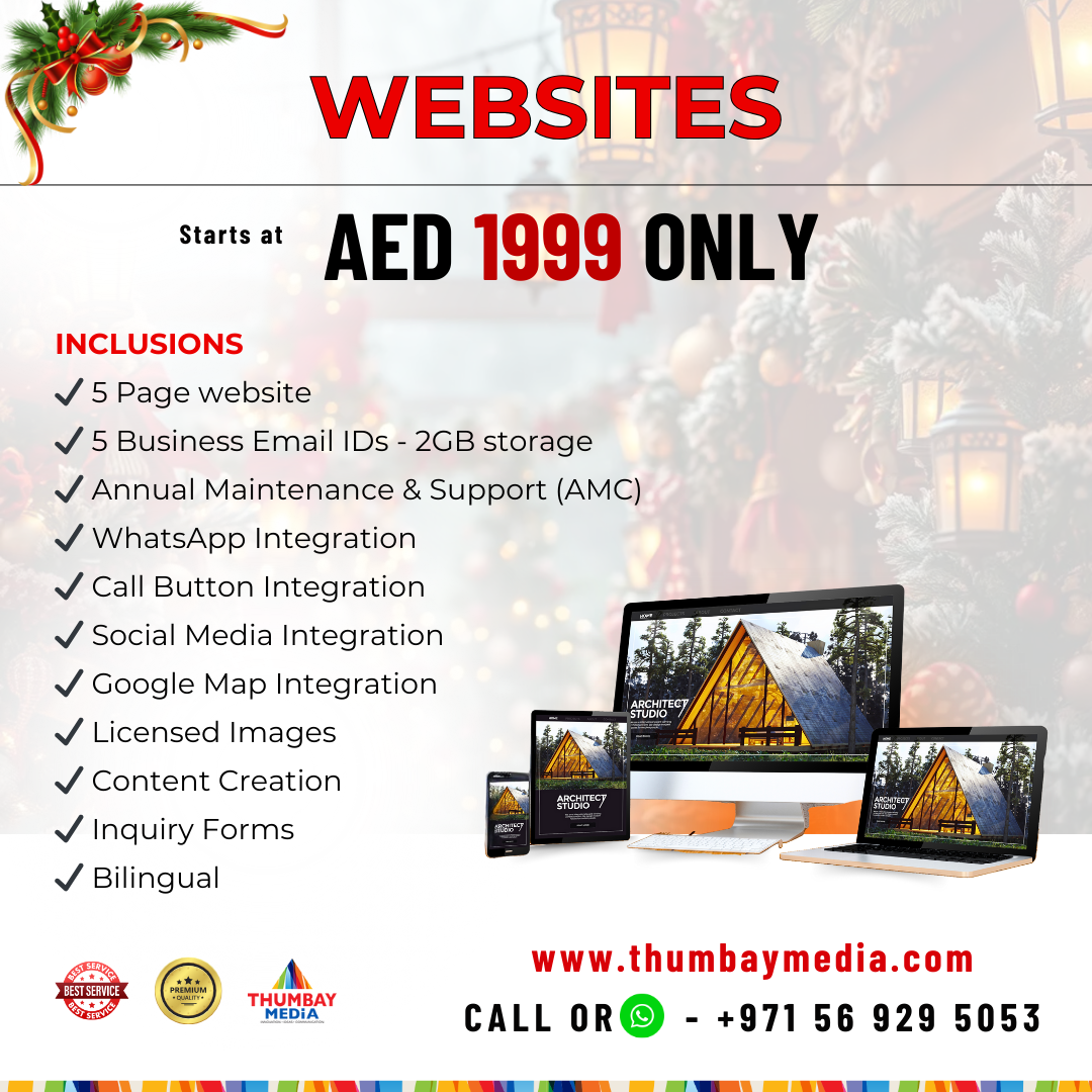 Thumbay Media Facebook ad: Make your brand look as strong as it…