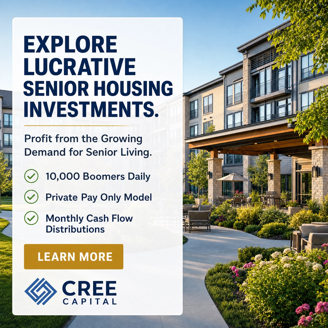 Rod Khleif Facebook ad: Explore Lucrative Senior Housing Investments