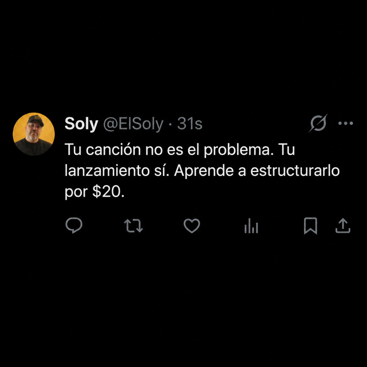 Soly Facebook ad: La esperanza no es una estrategia