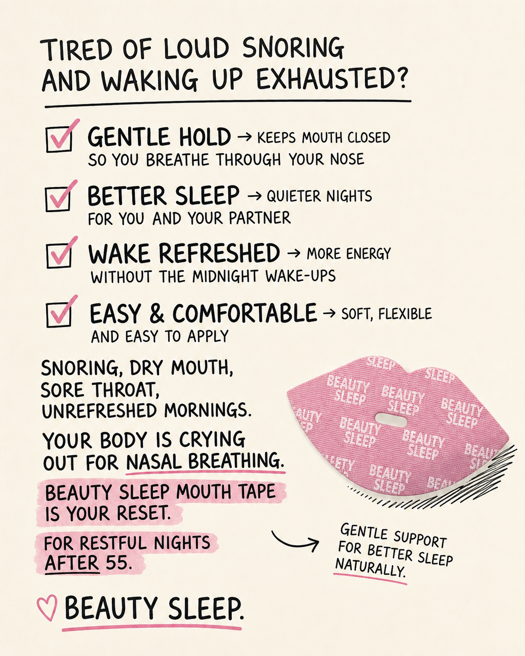 Beauty Sleep Facebook ad